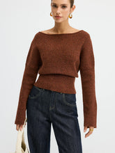 Wool Blend Off-Shoulder Sweater